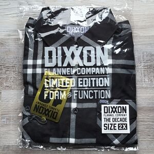 NIB DIXXON Men's Flannel "THE DECADE" LIMITED EDITION